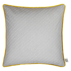 The Jay St. Block Print Company Pomapoma Cushion Grey